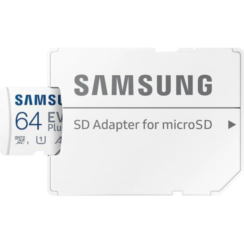 Samsung Mikro SD Atmiņas karte ar Adapteri Samsung MB-MC64KA/EU 64GB