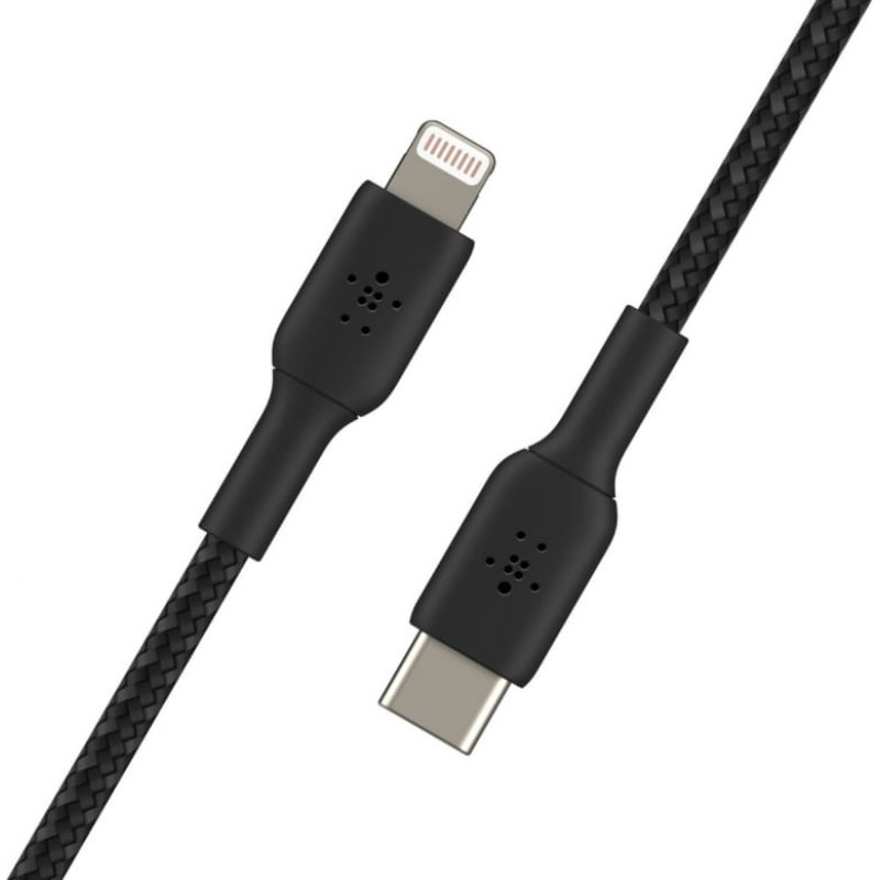 Belkin USB-C uz Lightning Kabelis Belkin CAA004BT1MBK 1 m Melns