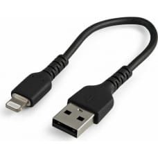 Startech USB uz Lightning Kabelis Startech RUSBLTMM15CMB Melns 15 cm