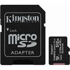 Kingston Mikro SD Atmiņas karte ar Adapteri Kingston Canvas Select Plus 512GB 2 g