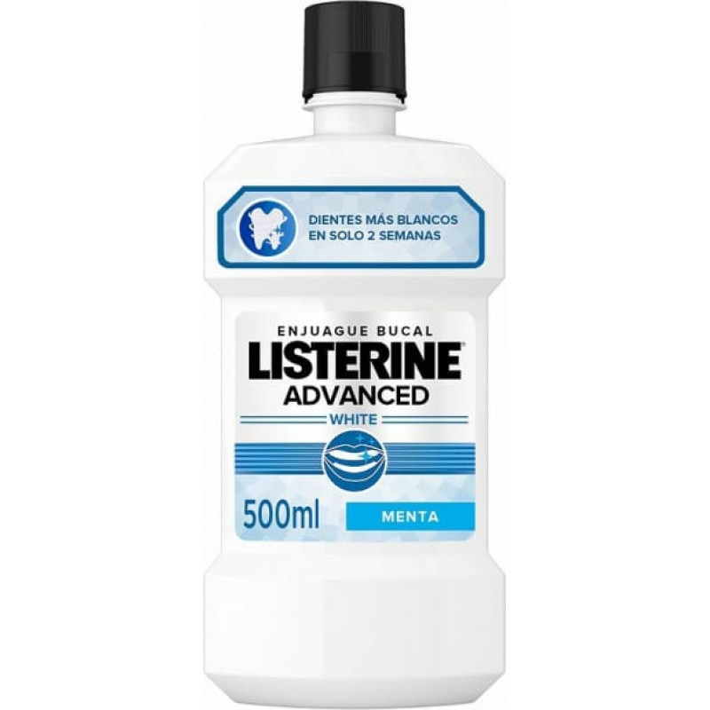 Listerine Mutes Skalošanas Līdzeklis Listerine Advanced Piparmētra Balinātājs 500 ml