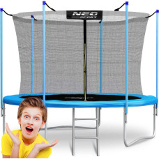 Neo-Sport Trampolina ogrodowa 8ft/252cm z siatką wewnętrzną i drabinką Neo-Sport