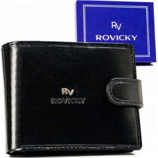 Rovicky Большой кожаный мужской кошелек на кнопке -