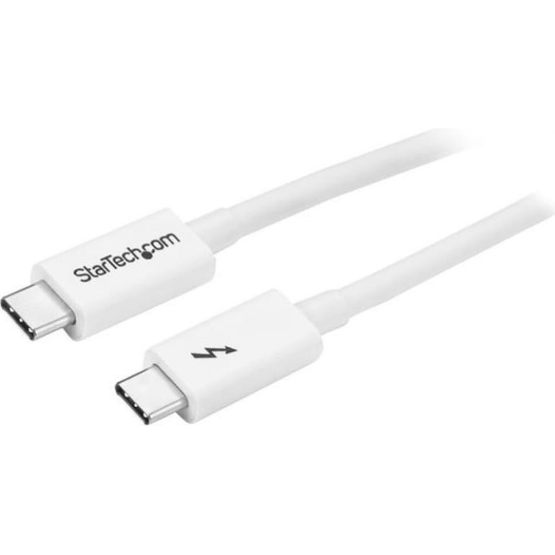 Startech kabelis Thunderbolt 3 Startech TBLT3MM1MW 1 m Balts