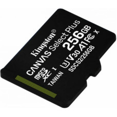 Kingston Mikro SD Atmiņas karte ar Adapteri Kingston Canvas Select Plus 256GB