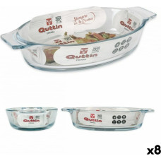 Quttin Pasniegšanas Plate Quttin VEN8435476251502 Ovāls Stikls 400 ml 20 x 11,5 x 4 cm (8 gb.) (20 x 11,5 cm)