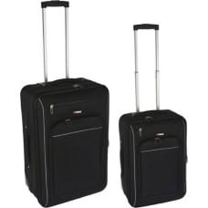 чемодан Дорожный набор Чёрный полиэстер (2 Предметы)