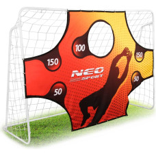 Neo-Sport Bramka do piłki nożnej 245 x 155 x 80 cm + mata celownicza