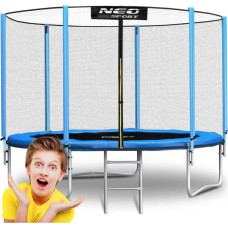 Neo-Sport Trampolina ogrodowa 8ft/252cm z siatką zewnętrzną i drabinką Neo-Sport