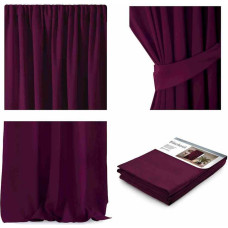 CURT/AH/BLACKOUT/PLEAT/PLUM/140X270/1PC