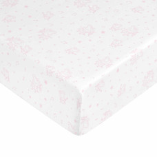 Peppa Pig Fitted bottom sheet Peppa Pig White Pink 60 x 120 cm