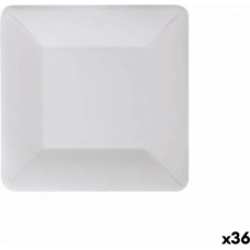 Algon Plāksņu komplekts Algon Vienreizējas lietošanas Balts Kartons Kvadrāta 18 cm (36 Vienības)