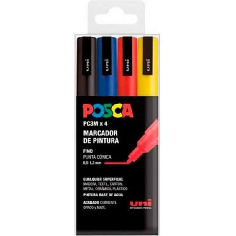 Posca Marķieru komplekts POSCA PC-3M Daudzkrāsains