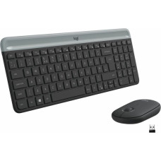 Logitech Клавиатура и мышь Logitech 920-009198 Чёрный Сталь Испанская Qwerty QWERTY