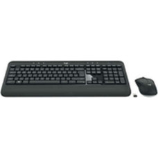 Logitech Klaviatūra un Bezvadu Pele Logitech 920-008680 Melns Melns/Balts Spāņu Spāņu Qwerty QWERTY