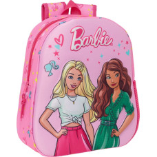 Barbie 3D skolas soma Barbie Rozā Fuksija 27 x 33 x 10 cm