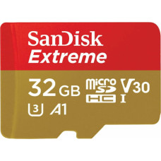 Sandisk Mikro SD Atmiņas karte ar Adapteri SanDisk Extreme 32 GB