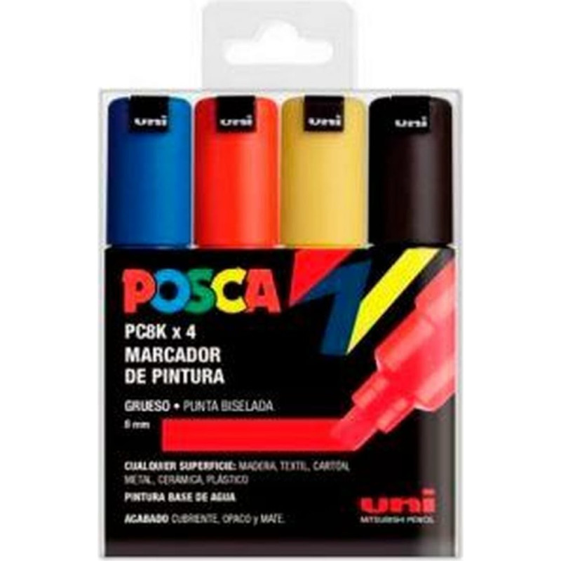 Posca Marķieru komplekts POSCA PC-5M Basic Daudzkrāsains 4 Daudzums