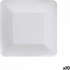 Algon Plāksņu komplekts Algon Vienreizējas lietošanas Balts Kartons Kvadrāta 18 cm (10 gb.)