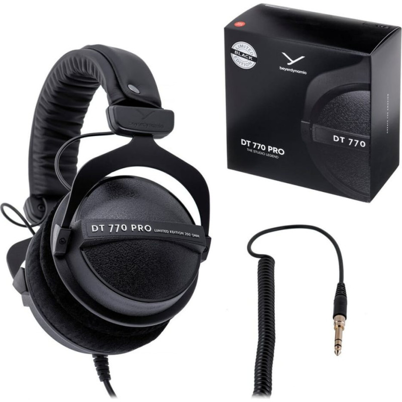 Beyerdynamic Austiņas Beyerdynamic DT 770 PRO 250 OHM Black Limited Edition Melns