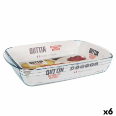 Quttin Форма для выпечки Quttin   Прозрачный Cтекло Прямоугольный 5 L 40,2 x 26,4 x 7 cm (6 штук)