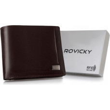Rovicky Классический, элегантный мужской кошелек из натуральной кожи -