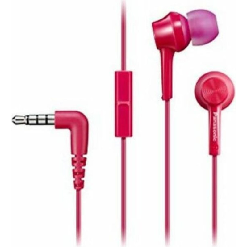 Panasonic Austiņas ar Mikrofonu Panasonic RPTCM105EP in-ear Rozā (1 gb.)