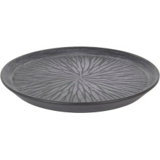 Плоская тарелка Stoneware Lotus Porcelāns Melns (ø 23 x 2,5 cm)