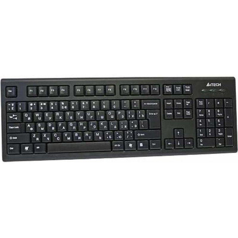 A4 Tech Klaviatūra A4 Tech KR-85 Melns Angļu EEUU QWERTY