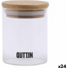 Quttin Caurspīdīga Stikla Burka Quttin    6,5 x 9 cm Silikona 200 ml (24 gb.)