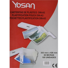 Yosan Laminating Pouches Yosan Caurspīdīgs A3 (100 gb.)