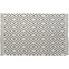 Dkd Home Decor Paklājs DKD Home Decor Melns Balts (120 x 190 x 0,7 cm)