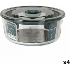 Santa Clara Hermētiska Pusdienu Kastīte Santa Clara Pelēks 850 ml 15,6 x 6,8 cm (4 gb.)