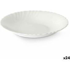 Vivalto Dziļais šķīvis Balts Stikls 21,5 x 3 x 21,5 cm (24 gb.)
