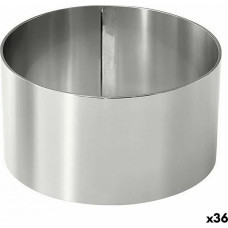 Формы для сервировки Нержавеющая сталь Серебристый 8 cm 0,8 mm (36 штук) (8 x 4,5 cm)
