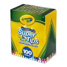 Crayola Flomasteru Komplekts Super Tips Crayola (100 uds)