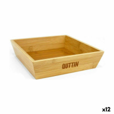 Quttin Bļoda Quttin Brūns Bambuss 20 x 20 x 5 cm (12 gb.)