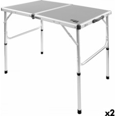 Aktive Складной стол Aktive Кемпинг Серый 90 x 70 x 60 cm (2 штук)