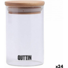 Quttin Caurspīdīga Stikla Burka Quttin    6,5 x 11 cm Silikona 250 ml (24 gb.)
