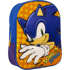 Sonic 3D skolas soma Sonic Oranžs Zils 25 x 31 x 9 cm