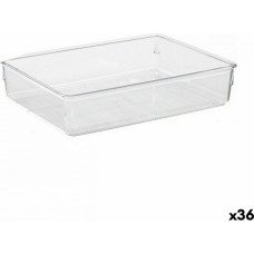 Atvilktņu Organizētāju Multilietošana Caurspīdīgs Plastmasa 24 x 5,5 x 15,8 cm (36 Vienības)