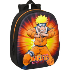 Naruto 3D skolas soma Naruto Melns Oranžs 27 x 33 x 10 cm