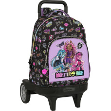 Monster High Skolas mugursoma ar riteņiem Monster High Creep Melns 33 X 45 X 22 cm