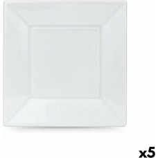 Algon Vairākkārt lietojamu šķīvju komplekts Algon Balts Plastmasa 23 x 23 x 1,5 cm (36 Vienības)