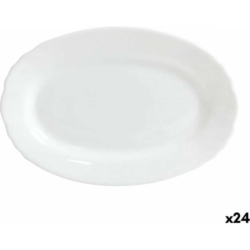 Bormioli Pasniegšanas Plate Bormioli Ebro Stikls Ovāls 23 x 15,5 x 2,1 cm (24 gb.)