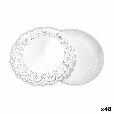 Algon Food Tray Set Algon Круглая Белый 4 Предметы 16 x 16 x 1,5 cm (48 штук)