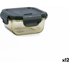 Bidasoa Герметичная коробочка для завтрака Bidasoa Infinity Квадратный 310 ml Жёлтый Cтекло (12 штук)