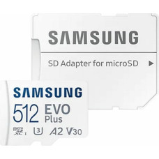 Samsung Карта памяти микро-SD с адаптером Samsung MB-MC512KAEU 512 GB UHS-I 130 MB/s