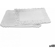 Algon Uzkodu paplāte Algon Balts Taisnstūra 32,5 x 39 x 0,5 cm (48 gb.)