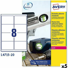 Avery Printera birkas Avery L4515 Balts 20 Loksnes 99,1 x 67,7 mm (5 gb.)